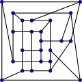 The crossing number of the McGee graph is&nbsp;8.