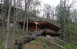 Meadowcroft Rockshelter, one of North America's most significant archaeological sites, in Jefferson Township