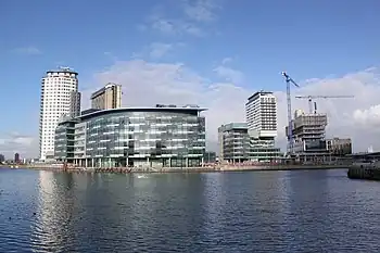 Image 49MediaCityUK being built at Salford Quays (from North West England)
