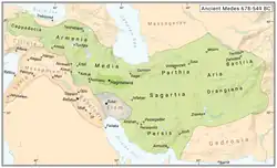 The Medes at the time of their maximum expansion