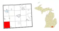 Location within Lenawee County