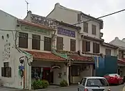 Heritage shophouses in Melaka converted into guesthouse, 2008.