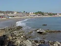West end of the Melaque beach