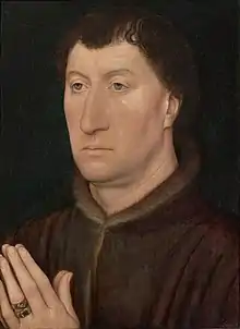 Hans Memling, Portrait of Gilles Joye, 1472