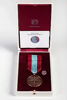 Memorial Medal in a Special class with rubies.