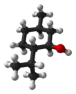 Ball-and-stick model of (−)-menthol