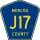 County Road J17 marker