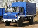Unimog 437 (U&nbsp;4000) based crew lorry MLW 2 of the THW
