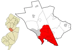 Location in Mercer County and the state of New Jersey.

Interactive map of Hamilton Township, New Jersey