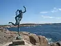 A statue of Mercury on the island of Källskär in Kökar, Åland