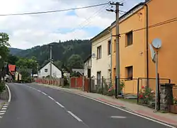 Main street of Merklín