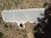 Grave site of George Nicholas Goodman (1885–1959) and Clara Platt Goodman (1898–1994), Block #424.