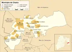 Communities in Chalco municipality