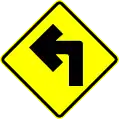 Sharp curve (left)