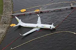 Aircraft resting site in the St. Johns River