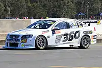 The Holden VE Commodore of Michael Patrizi at the 2012 Coates Hire Ipswich 300.