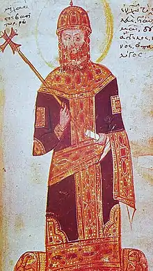 Miniature of Michael VIII Palaiologos