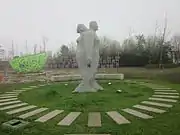 City Culture by Canadian sculptor Micheal Binkley in Yanghu Wetland Park.