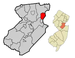 Location of Perth Amboy in Middlesex County(click image to enlarge; see also: state map)