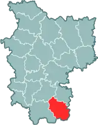 Location of Lyuban District