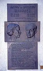 Memorial plaque at the Berlin building where they lived, 61 Hasenheide,  Neukölln