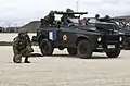ARO 241 part of KFOR with an AG-9 mounted on it, 2003