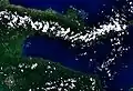 Milne Bay seen from space.