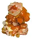 Mimetite, Pingtouling Mine, Guangdong Province, China. Size: 2.2 x 2.1 x 1.8&nbsp;cm