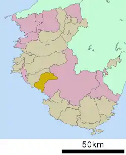 Location of Minabe in Wakayama Prefecture