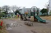 Play equipment in the park