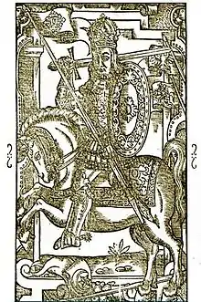 Mindaugas, from a medieval chronicle