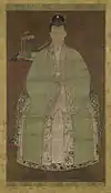 Ming Dynasty portrait of a Woman wearing a "Ming Styled" beizi (also known as pifeng).
