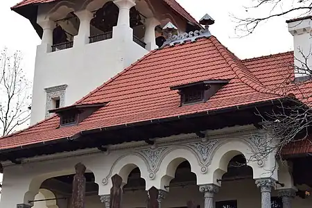Tiled roofs and trilobed arches - Nicolae Minovici House Bucharest