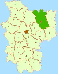 Location of Barysaw District