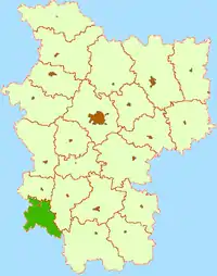 Location of Kletsk District