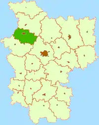 Location of Maladzyechna District