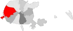 Location of Frunzyenski (Фрунзенскі)