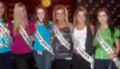Miss Teen USA 2008 contestants at the "Fashion Rocks the Universe" event in Las Vegas Nevada, prior to attending the Miss USA 2008 pageant