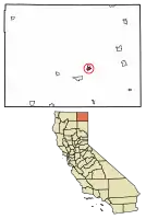 Location of Alturas in Modoc County, California