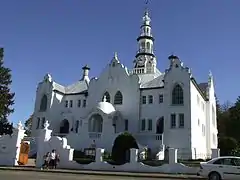 Building of the Nederduitse Gereformeerde Kerk in Swellendam, also known as the "Wit Kerk" by locals
