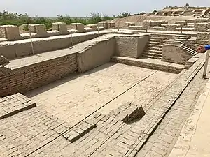 The Great Bath, in the raised citadel area of the city, Mohenjo Daro, Sindh Province, Pakistan, c.2600-1900 BC