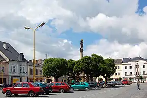 Town square of Mohelnice