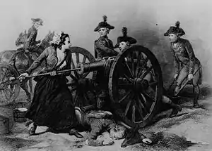 Image 1Molly Pitcher at the Battle of Monmouth (from History of New Jersey)
