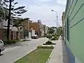 Typical street in Jesús María, Monitor Huascar, as seen from Arnaldo Marquez.
