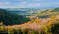 View of Monmouth from Little Doward in autumn
