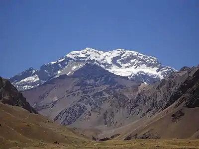 Mount Aconcagua in Argentina.