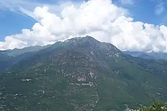 Monte Elto seen from Paspardo (summer)