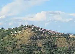 View of Montelaterone from Zancona
