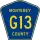 County Road G13 marker