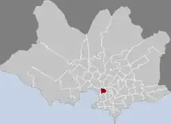 Location of Reducto in Montevideo